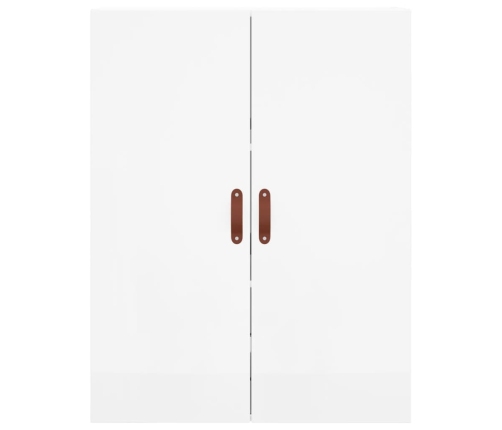 Armario de pared 2 unidades blanco brillante 69,5x34x90 cm