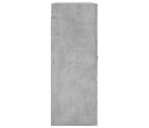 Armario de pared 2 unidades gris hormigón 69,5x34x90 cm