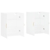 Armarios de pared 2 unidades blanco 69,5x34x90 cm