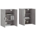 Armarios de pared 2 unidades gris Sonoma 69,5x34x90 cm