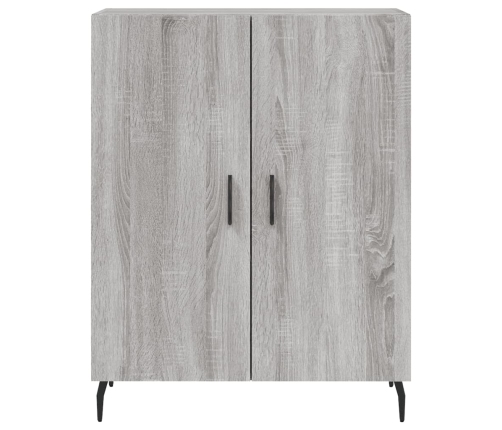 Aparador alto madera contrachapada gris sonoma 69,5x34x180 cm