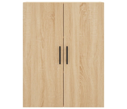 Aparador alto madera contrachapada color roble 69,5x34x180 cm