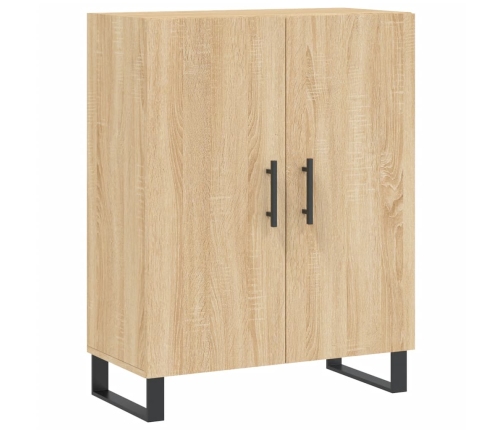 Aparador alto madera contrachapada color roble 69,5x34x180 cm