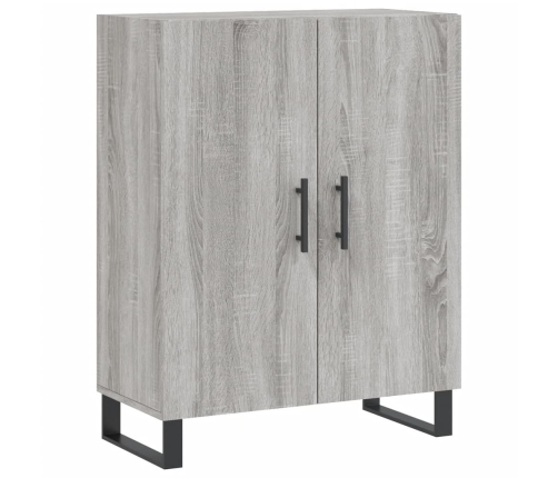 Aparador alto madera contrachapada gris sonoma 69,5x34x180 cm