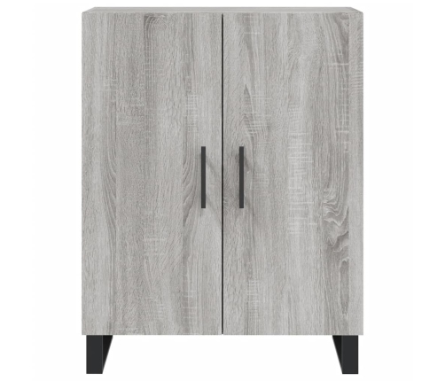 Aparador alto madera contrachapada gris sonoma 69,5x34x180 cm