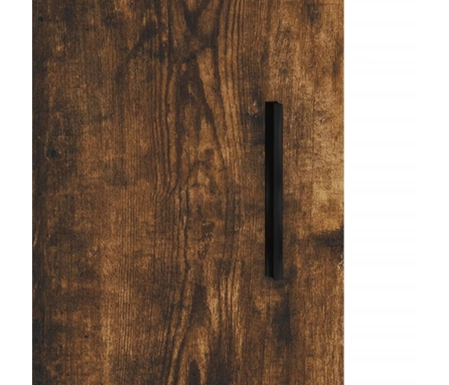 Aparador alto madera contrachapada roble ahumado 69,5x34x180 cm