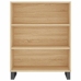 Aparador alto madera contrachapada color roble 69,5x34x180 cm