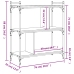 Librería de 3 estantes madera de ingeniería negro 76x32x88 cm