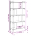 vidaXL Librería 5 estantes madera ingeniería roble ahumado 76x32x158cm