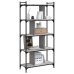 Librería 5 estantes madera ingeniería gris Sonoma 76x32x158 cm