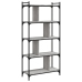 Librería 5 estantes madera ingeniería gris Sonoma 76x32x158 cm