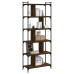 vidaXL Librería 6 estantes madera ingeniería marrón roble 76x32x192 cm