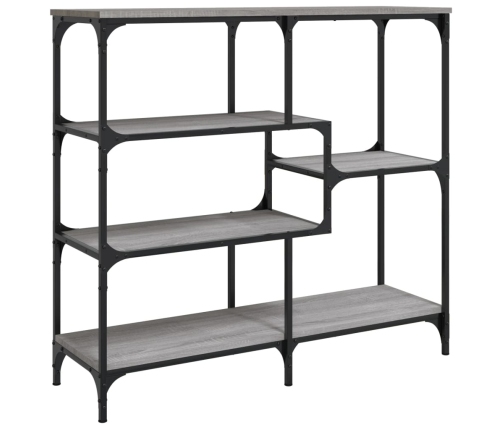 Mesa consola madera contrachapada gris Sonoma 103x32x95 cm