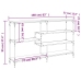 Mesa consola madera de ingeniería roble ahumado 160x32x95 cm