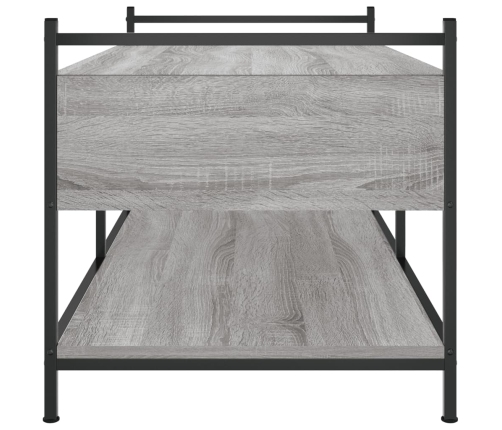 vidaXL Mesa de centro madera de ingeniería gris Sonoma 99x50x50 cm