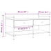 vidaXL Mesa de centro madera de ingeniería gris Sonoma 99x50x50 cm