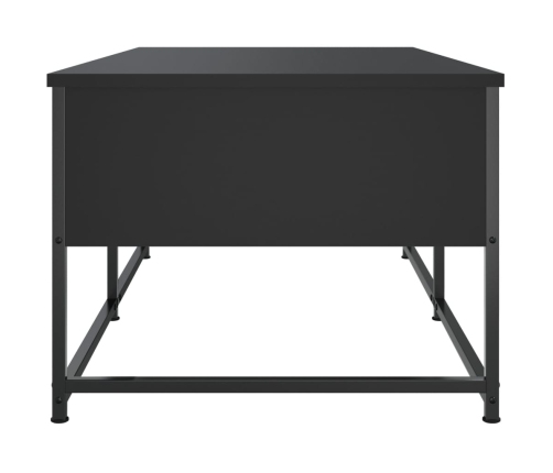 Mesa de centro madera de ingeniería negro 100x51x40 cm