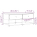 Mesa de centro madera de ingeniería roble ahumado 100x51x40 cm