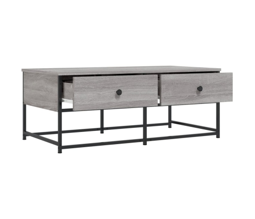 Mesa de centro madera de ingeniería gris Sonoma 100x51x40 cm