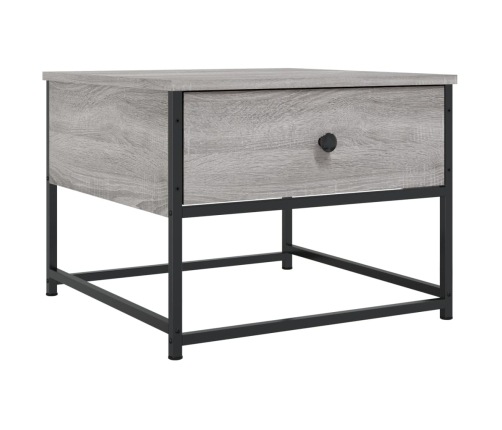 Mesa de centro madera contrachapada gris Sonoma 51x51x40 cm