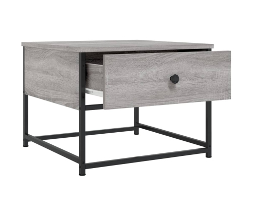 Mesa de centro madera contrachapada gris Sonoma 51x51x40 cm