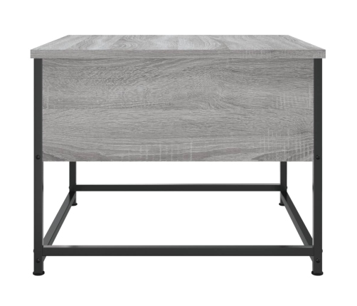 Mesa de centro madera contrachapada gris Sonoma 51x51x40 cm