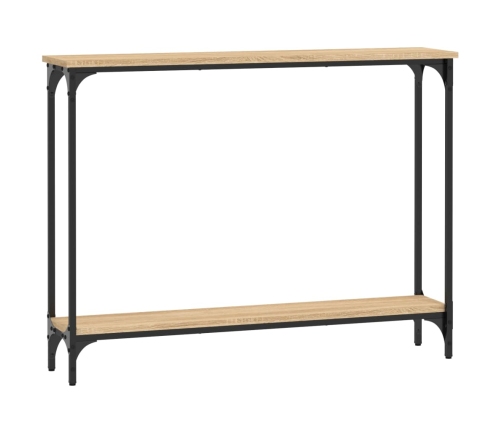 Mesa consola madera de ingeniería roble Sonoma 100x22,5x75 cm