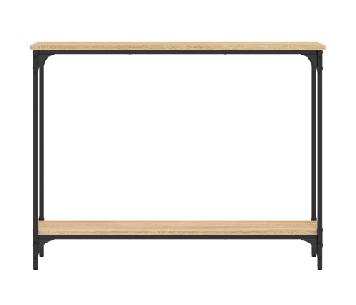 Mesa consola madera de ingeniería roble Sonoma 100x22,5x75 cm