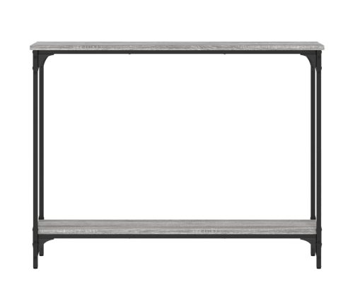 Mesa consola madera de ingeniería gris Sonoma 100x22,5x75 cm