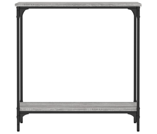 Mesa consola madera de ingeniería gris Sonoma 75x22,5x75 cm