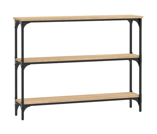 Mesa consola madera de ingeniería roble Sonoma 100x22,5x75 cm