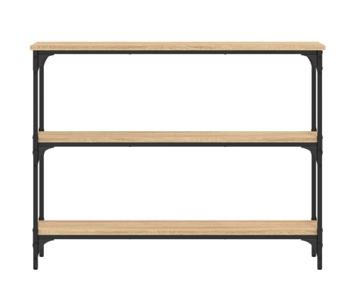 Mesa consola madera de ingeniería roble Sonoma 100x22,5x75 cm