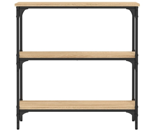 Mesa consola madera de ingeniería roble Sonoma 75x22,5x75 cm