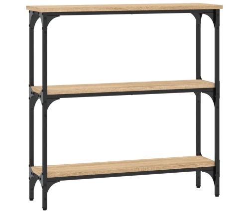 Mesa consola madera de ingeniería roble Sonoma 75x22,5x75 cm