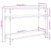 Mesa consola madera de ingeniería marrón roble 100x29x75 cm