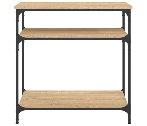 vidaXL Mesa consola madera de ingeniería roble Sonoma 75x29x75 cm