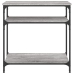 Mesa consola madera de ingeniería gris Sonoma 75x29x75 cm