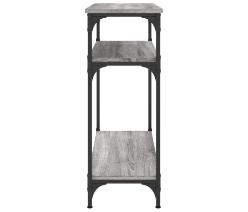 Mesa consola madera de ingeniería gris Sonoma 75x29x75 cm