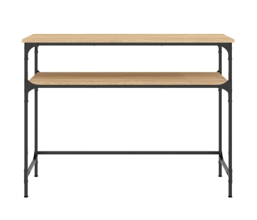 Mesa consola madera de ingeniería roble Sonoma 100x35,5x75 cm