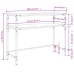 Mesa consola madera de ingeniería roble Sonoma 100x35,5x75 cm