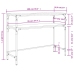 Mesa consola madera de ingeniería marrón roble 100x35,5x75 cm