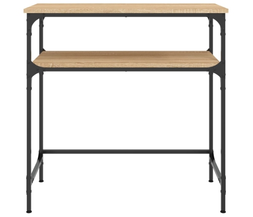 Mesa consola madera de ingeniería roble Sonoma 75x35,5x75 cm