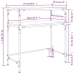 Mesa consola madera de ingeniería roble Sonoma 75x35,5x75 cm