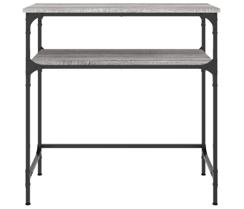 Mesa consola madera de ingeniería gris Sonoma 75x35,5x75 cm