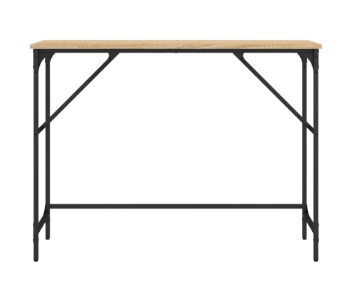 Mesa consola madera de ingeniería roble Sonoma 100x32x75 cm