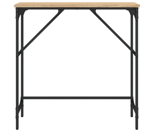 Mesa consola madera de ingeniería roble Sonoma 75x32x75 cm