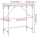 vidaXL Mesa consola madera de ingeniería roble ahumado 75x32x75 cm