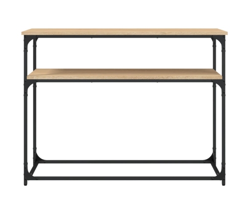 Mesa consola madera de ingeniería roble Sonoma 100x35,5x75 cm