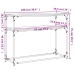 Mesa consola madera de ingeniería roble Sonoma 100x35,5x75 cm