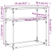 Mesa consola madera de ingeniería gris Sonoma 75x35,5x75 cm